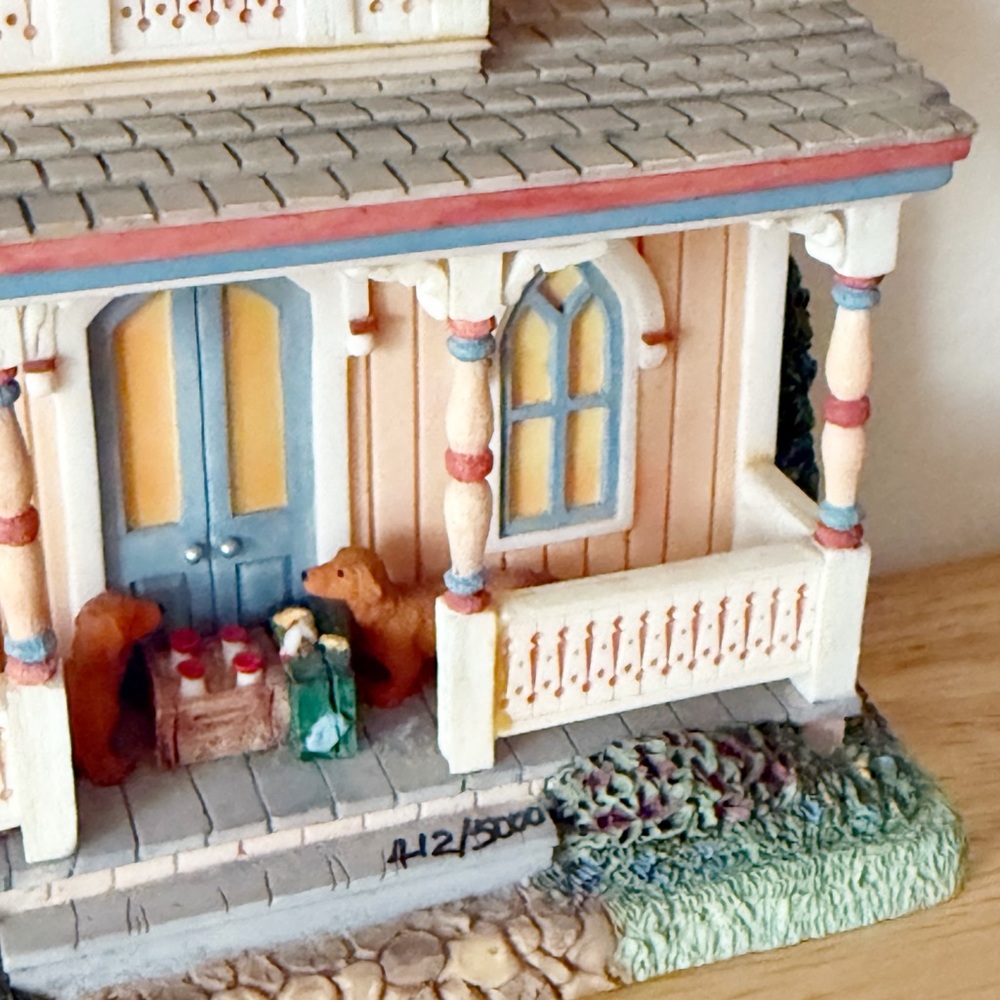 Brian Baker Martha’s Vineyard Cottage Wall Mantel Sculpture Hand Painted Vintage - Picture 8 of 16